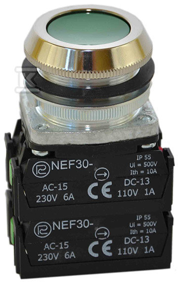 Buton NEF30-K2XY verde W0-NEF30-K 2XY Z - W0-NEF30-K 2XY Z